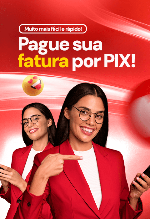 Pague sua fatura por PIX — muito mais fácil e rápido!